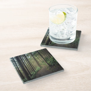 Forests Mountains of Wakayama Japan Glass Coaster