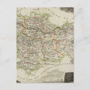 Forests shown by stippling District Postcard