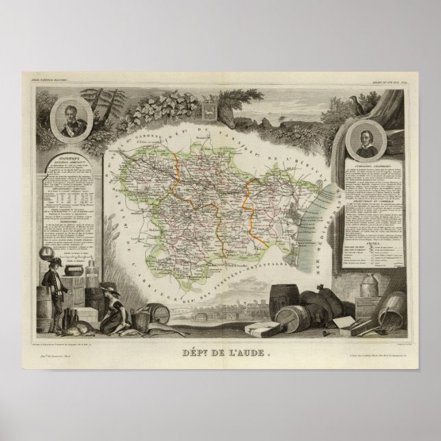 Forests shown by stippling District Poster (Front)