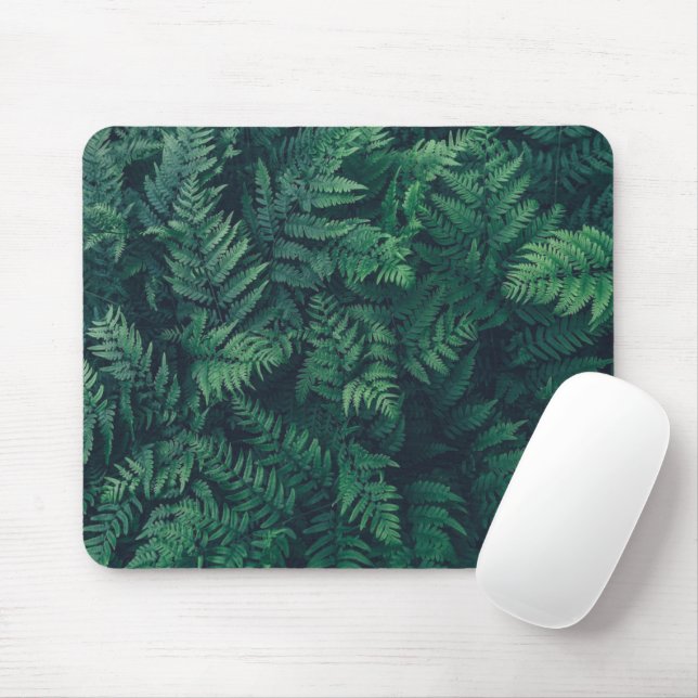 Forests | Woodland Ferns Mouse Mat (With Mouse)