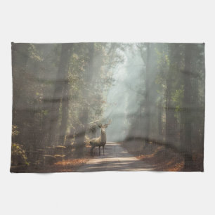 Forests   Woodland Stag Tea Towel