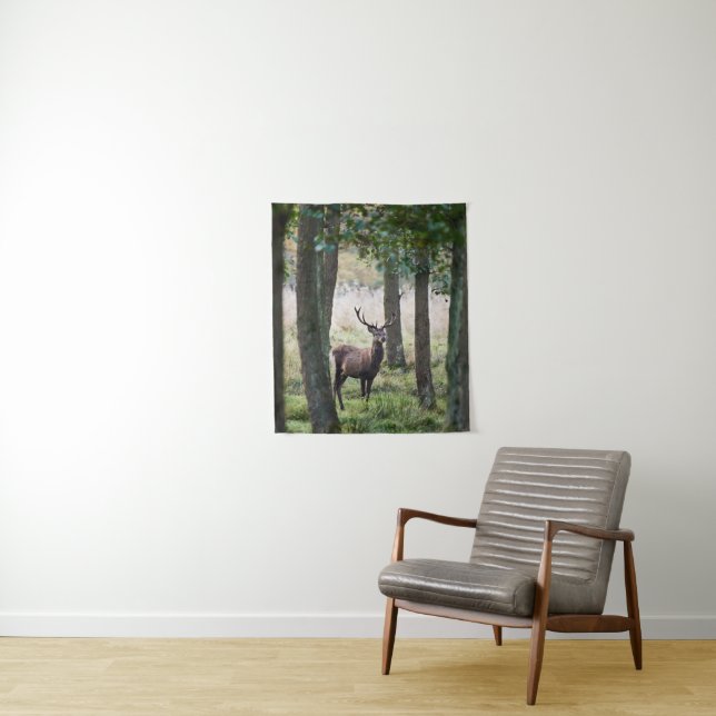 Forests | Woodlands & Red Deer Tapestry (In Situ)