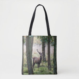 Forests Woodlands & Red Deer Tote Bag