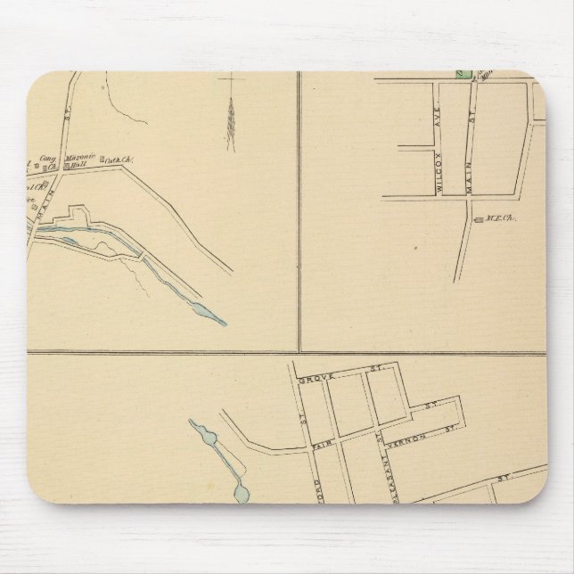 Forestville, S Glastonbury, E Berlin Mouse Mat (Front)