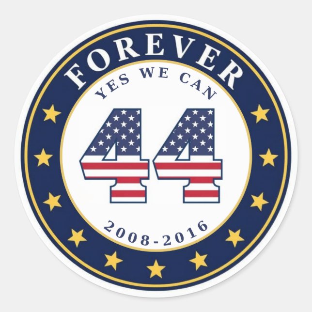 Forever 44 Classic Round Sticker (Front)