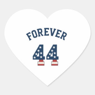 Forever 44 heart sticker