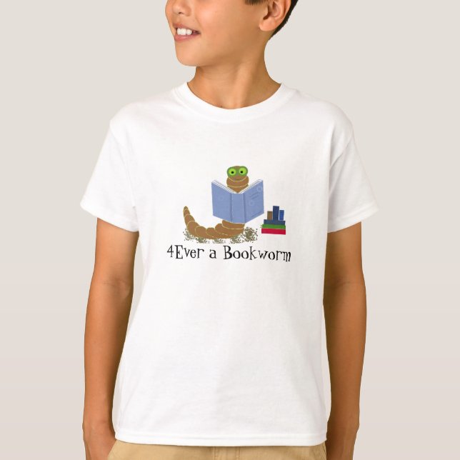 Forever a Bookworm T-Shirt (Front)