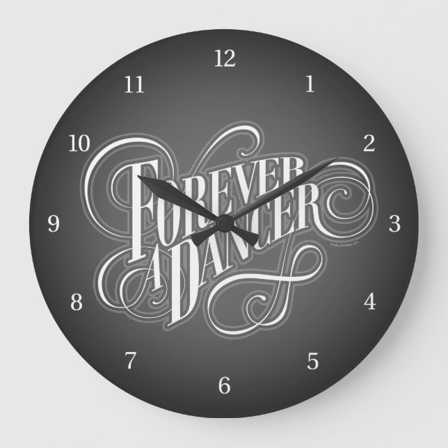 Forever A Dancer Large Clock (Front)