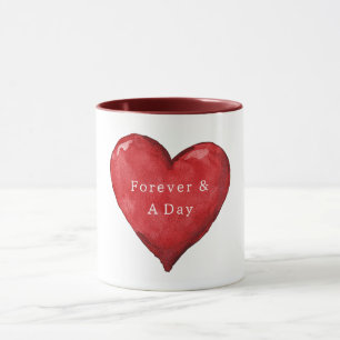 Forever & A Day Heart Valentine's Day Love Mug