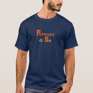Forever A Fan Mens Navy Blue T-Shirt