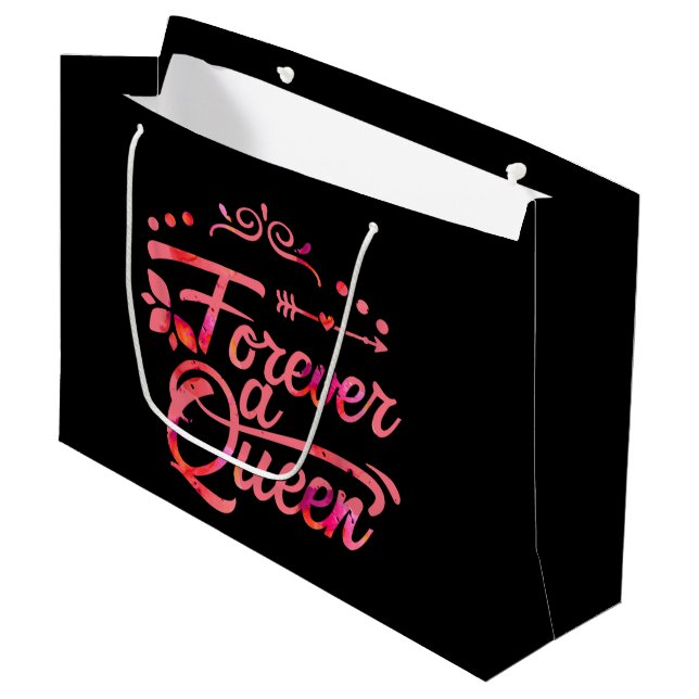 Forever A Queen Gift Bag (Front Angled)
