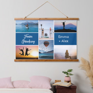 Forever Adventuring Photo Collage Hanging Tapestry