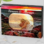 Forever & Always Banderas Sunset 914 Wooden Box Sign<br><div class="desc">Painting "Banderas Rocky Sunset 914" Collection

Personalise on the product page or click the customise button for more design options.  Design created from my painting "Banderas Rocky Sunset 914" capturing a Banderas Bay Sunset from a rocky shore in Puerto Vallarta,  Jalisco,  Mexico.  Matching products are available in this collection.</div>