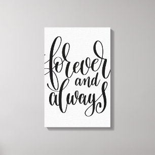 Forever & Always Canvas Print