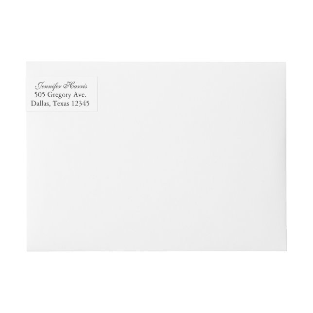 Forever & Always | Silhouette of Love Couple Wrap Around Label (Front)