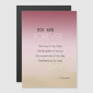 Forever and A Day Poem Pink Cream Ombre  