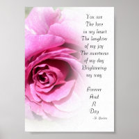 Forever and a Day Poem with Rose
