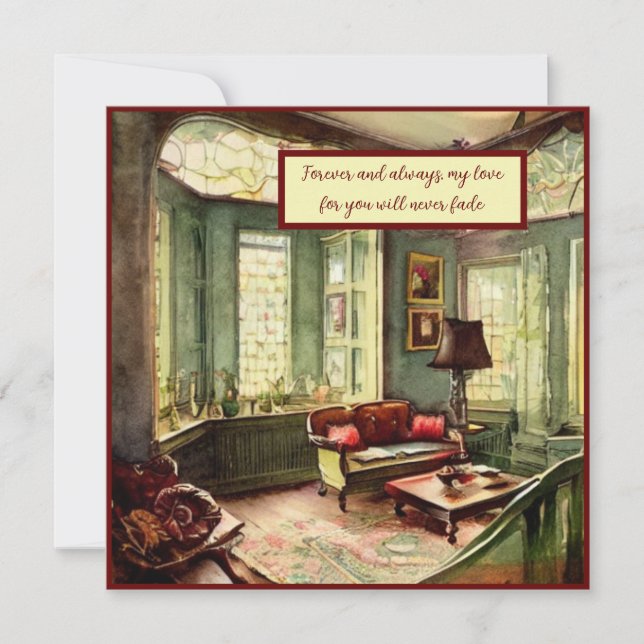 Forever and always my love for you will never fade card (Front)