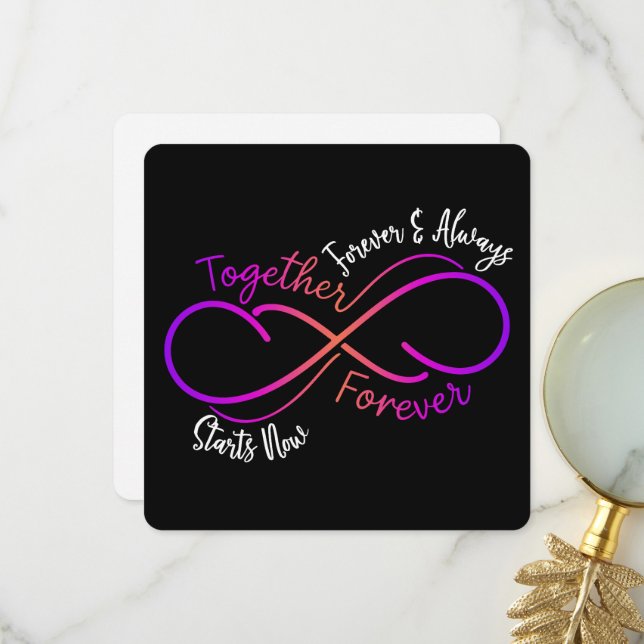 Forever and Always  - Valentine's Day Card (Front/Back In Situ)
