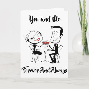 ***FOREVER AND ALWAYS**** YOU AND ME HOLIDAY CARD