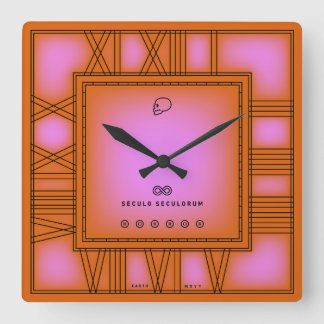 Forever And Ever Square Wall Clock