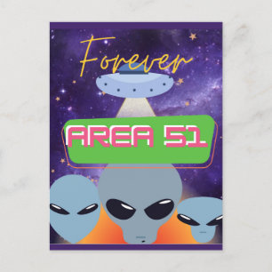 forever area 51  postcard