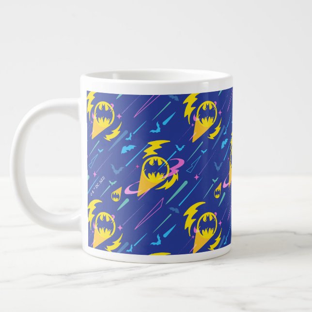 Forever Batman Bat Signal Pattern Large Coffee Mug (Left)