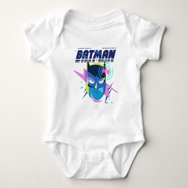 Forever Batman Light Up Head Graphic Baby Bodysuit (Front)