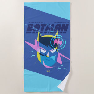 Forever Batman Light Up Head Graphic Beach Towel