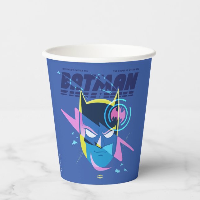 Forever Batman Light Up Head Graphic Paper Cups (Front)