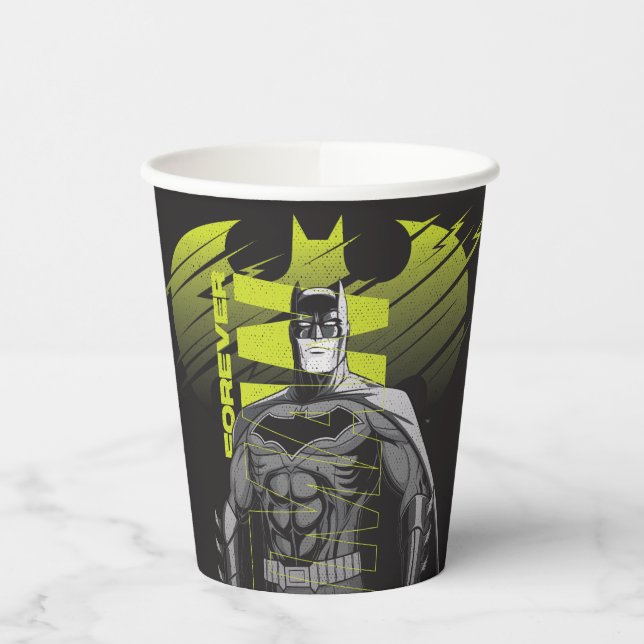 Forever Batman Power Up Character Art Paper Cups (Left)