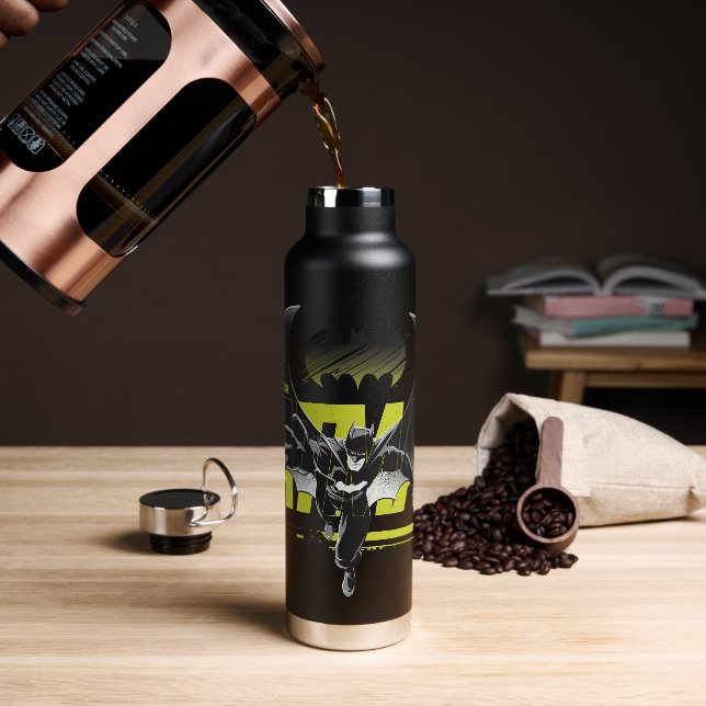 Forever Batman Reaching Graphic Water Bottle (Coffee)