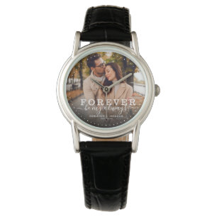 Forever Be My Always Modern Wedding Photo Script Watch