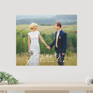 Forever Began Personalised Photo Wrapped Canvas