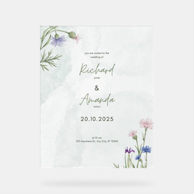 Forever Begins Here: Elegant Wedding Posters (Front)