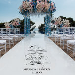 Forever begins Wedding Aisle Entrance Floor Decals<br><div class="desc">This Forever begins Wedding Aisle Entrance Floor Decal is perfect to place at the beginning of your runner. Your loved one will be touched by this message as they enter and walk down the aisle to meet you at the end, to honour your union. Only a short walk until forever...</div>