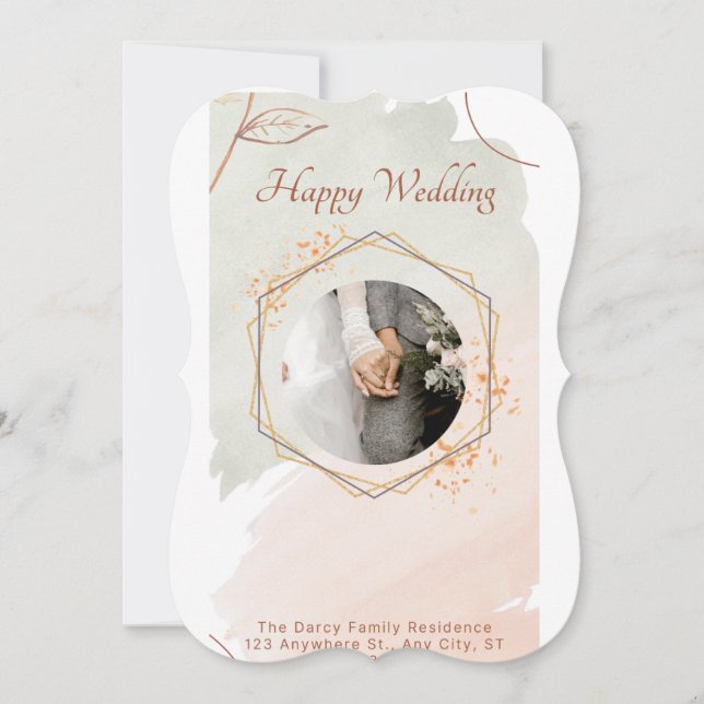 Forever Begins: Wedding Invitation (Front)