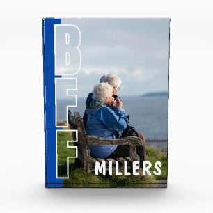 Forever Best Friends Blue Illusion Photo Block
