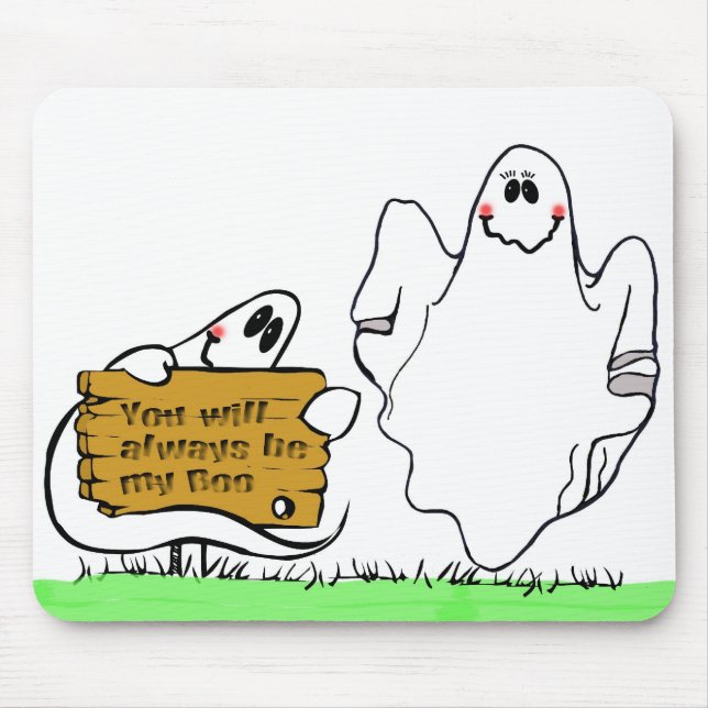 Forever Boo Mouse Mat (Front)