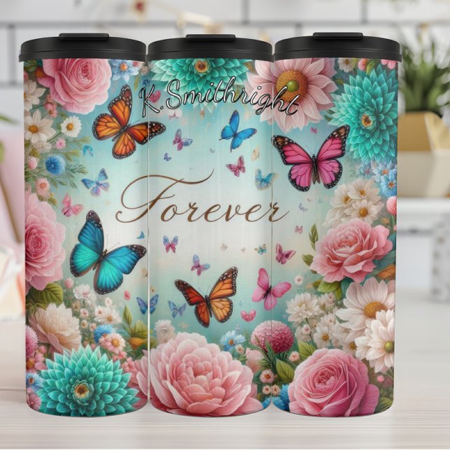 Forever Butterfly Thermal Tumbler (Creator Uploaded)