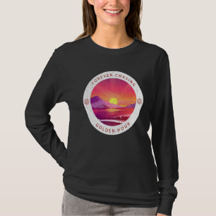 Forever Chasing Golden Hour Word on Back Photograp T-Shirt