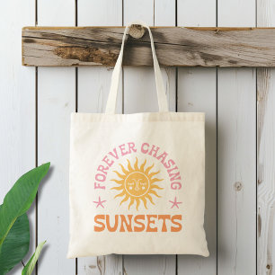 Forever Chasing Sunsets Beach  Tote Bag