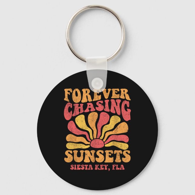 Forever Chasing Sunsets Siesta Key Beach Florida 7 Ring (Front)