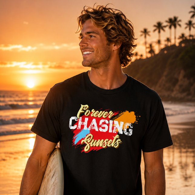 Forever Chasing Sunsets Summer Men T-Shirt (Creator Uploaded)
