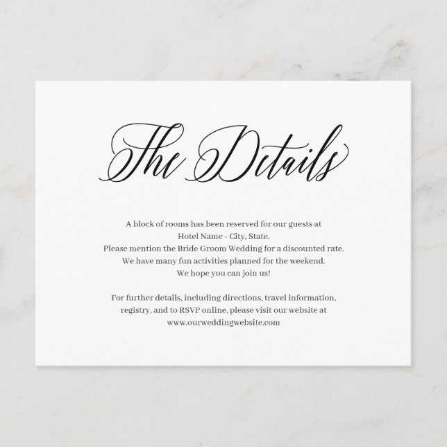 Forever Classic Editable Colour Enclosure Card (Front)