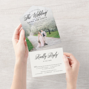 Forever Classic Photo Wedding Invitation Suite