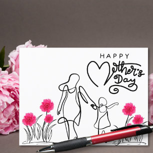 Forever Connected Celebrating Mum Holiday Postcard