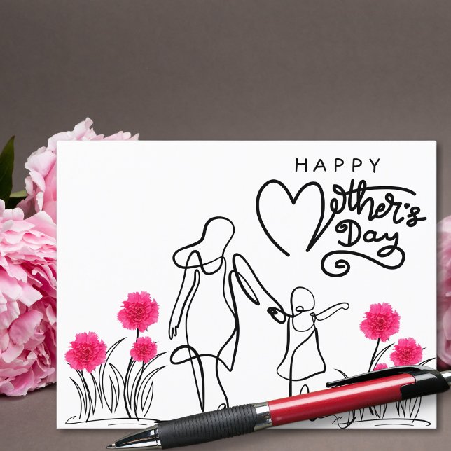 Forever Connected Celebrating Mum Holiday Postcard (Creator Uploaded)