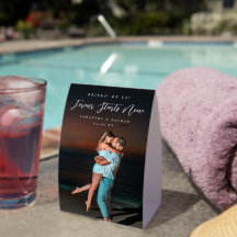 Forever Couple Photo Engagement Welcome Sign Tent