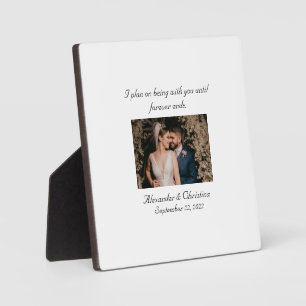 "Forever" Couples Elegant  Love Quote  Plaque